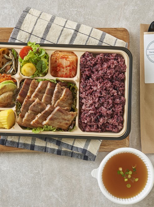 빅싱글 삼겹살구이 도시락