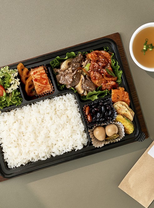 더블 불고기 제육볶음 도시락