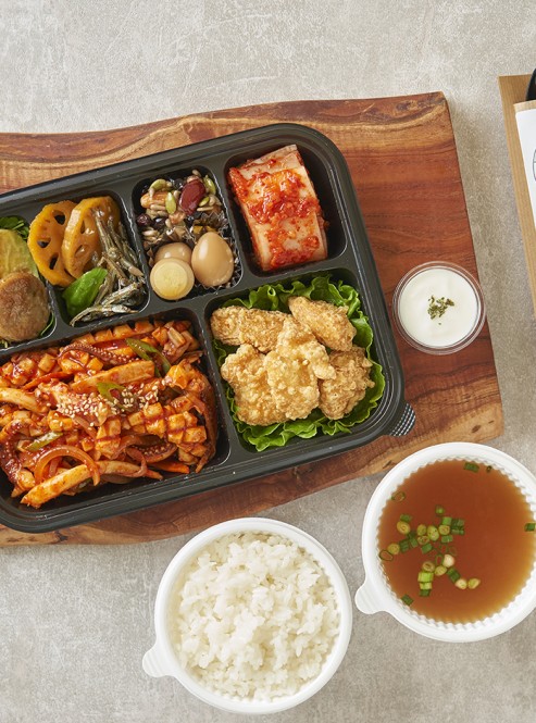 오징어볶음 도시락