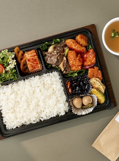 더블 불고기 깐풍기 도시락
