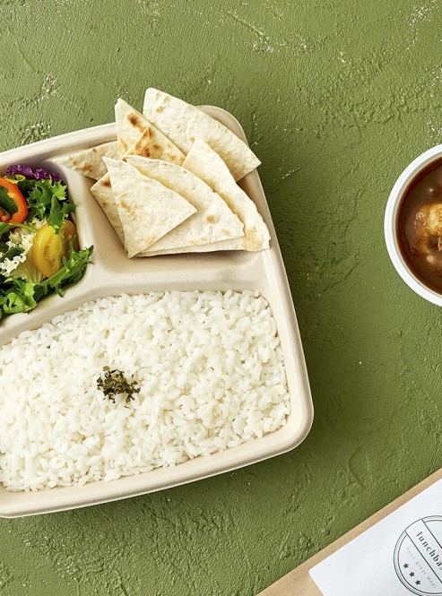 할랄 새우커리 & 쌀밥 & 또띠아 도시락