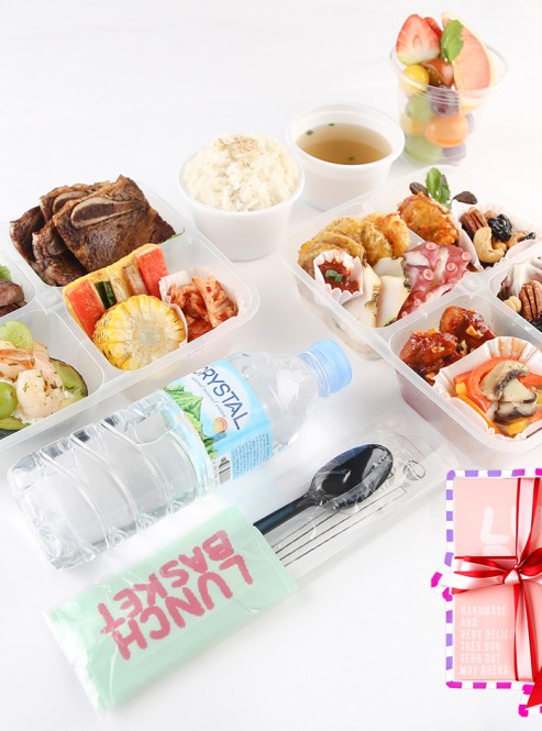 런치바스켓 럭셔리 2단 도시락